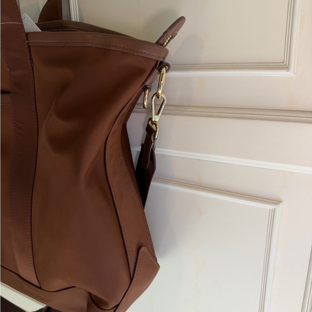 Stoney Clover Lane Espresso Nylon Pocket Convertible Tote - Picture 7 of 15